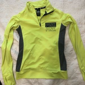 PINK lime green and grey workout jacket